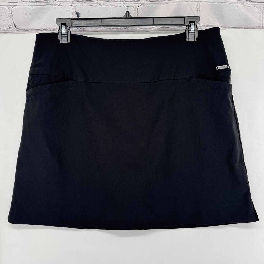 S.C. & CO. Skort Women's XXL Black Stretch Pockets Attached Shorts Golf Classic